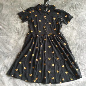 Cakeworthy x Unique Vintage Pumpkin Mickey Dress NWT